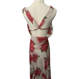 Forever 21 Betsey Johnson Rose Print Maxi Dress FLoral S thumbnail 5