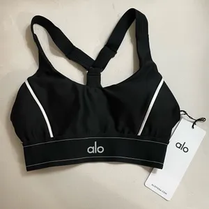 NWT Alo Yoga Airlift Suit Up Removable Pads, adjustable straps Black & White XS thumbnail 8