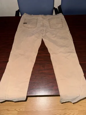 Ariat Rebar M4 Mens Relaxed Straight Pants in Field Khaki Size 40/34 thumbnail 3
