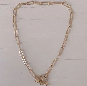 NWOT gold chain and toggle necklace thumbnail 1