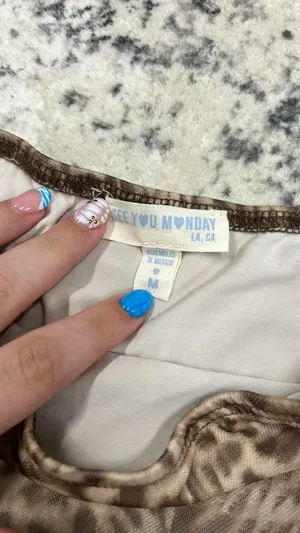 See You Monday Animal Print Skirt thumbnail 2