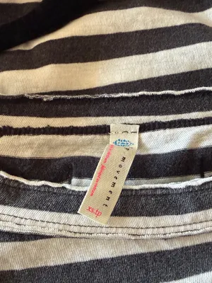 FREE PEOPLE MOVEMENT She's Everything Stripe Shirt In Black/ White - XS thumbnail 7