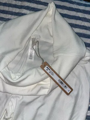 Skims Soft Lounge Ribbed Fold Over Pant in Marble Size Large NWT MSRP $68 thumbnail 4