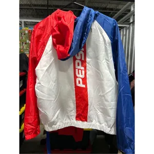 Pepsi Cola Wind Breaker Jacket Zip Up Retro Logo Spell Out Women's Size Medium thumbnail 6
