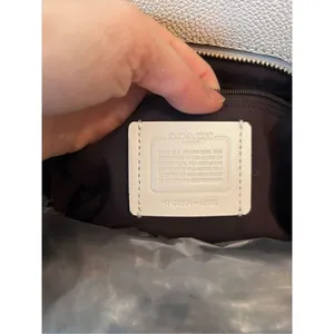 Coach TURNLOCK CHAIN TOTE 27 CHALK white or Pebble Leather Shoulder Bab thumbnail 2