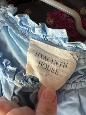 Tuckernuck Hyancinth House Gwyn Blue Puff Sleeve Dress Small thumbnail 4