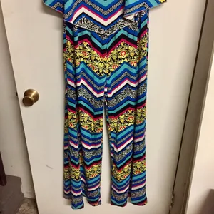 Magic Colorful Jumpsuit Sz M Gently Used thumbnail 6