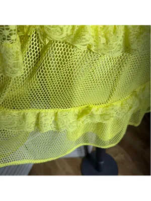 Simplee Apparel Retro rare neon mini dress mesh lace off shoulder cosplay pollypocket dollcore S thumbnail 14