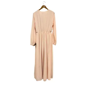 Lulus Wondrous Water Lilies Blush Pink Maxi Dress size Large NWT thumbnail 4