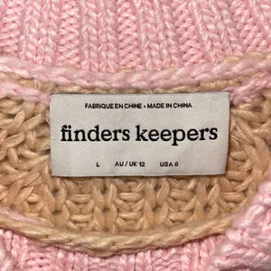 Finders Keepers Womens Mariposa Crew Neck Knit Pullover Sweater Multicolor Large thumbnail 5