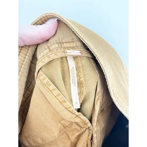 Free People High Waist‎ Belted Pants Women's 2 Tan Boho Chic thumbnail 5