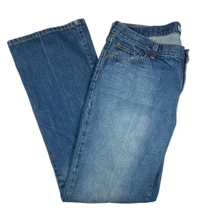 American Eagle Jeans Women 14 Regular 37x32 Boot Cut Hipster Fit Hem Wear thumbnail 1