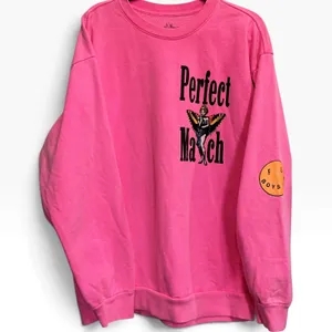 Boys Lie Perfect Match Oversized Graphic Sweatshirt Pink One Size Cotton thumbnail 2