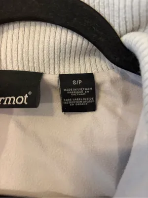 Marmot Jacket Women's Sz Small Gray Full Zip High Neck Zipper Pockets Thick Warm thumbnail 4