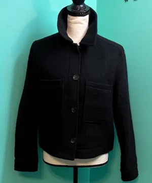 H&M black wool blend Shacket thumbnail 1
