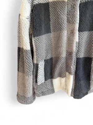 VICI x Thread & Supply Plaid Fleece Teddy Jacket thumbnail 6