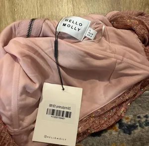Hello Molly Mini Dress Pink Sparkly thumbnail 5