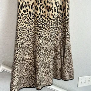 Vintage Odeliah Cheetah Animal Print Maxi Skirt Mermaid Size 10 Stretchy Fall thumbnail 4