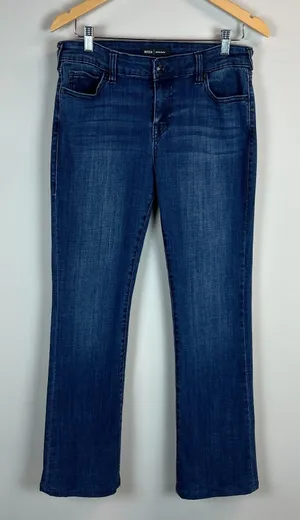 True Religion Jeans Womens 30 Becca Mid Rise Bootcut Dark Wash Stretch‎ Denim thumbnail 1