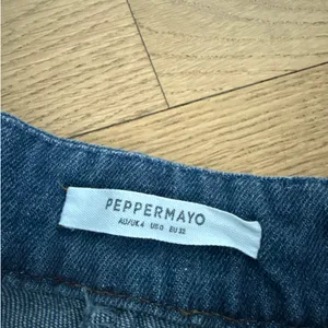 Peppermayo Vest Born for Bordeaux & Mini Skirt Ashlyn Set Denim Size US0 Blue thumbnail 3