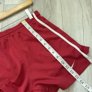 Vintage Nike Shorts stripe athletic pull on womens Red medium sporty activewear thumbnail 4