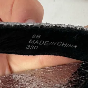 Steve Madden Parrson Pewter Ankle Strap‎ Heels in Metallic Size 8 thumbnail 8