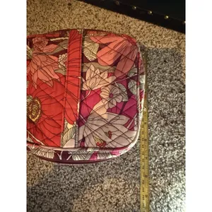 Vera Bradley Zip Around Cosmetic Bag Bohemian Blooms Pattern Travel Organizer thumbnail 10