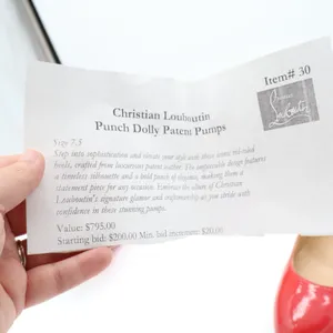 Christian Louboutin Punch Dolly Pump Womens 7.5 Red Patent Leather Stiletto Heel thumbnail 15