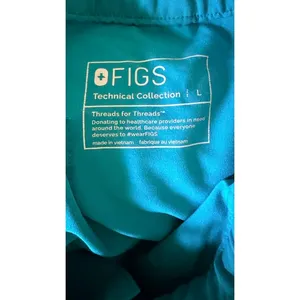 FIGS Technical Collection Scrub Pants Large Teal Blue Cargo Medical Uniform thumbnail 8