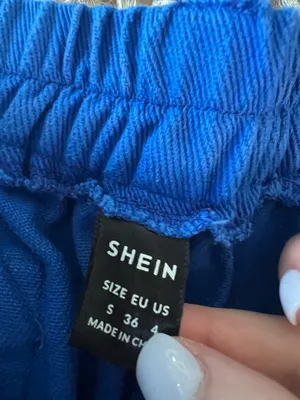 SHEIN blue cargo pants Size S #cargo #military thumbnail 3