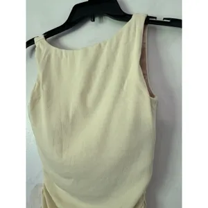 NWT OGL Elastic Open Back Bra Tank Top Plantive Size Small Butter Yellow thumbnail 5