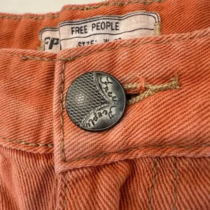 Free People Raw Hem CutOff Denim Jean Shorts Womens 30 Faded Burnt Orange Summer thumbnail 3