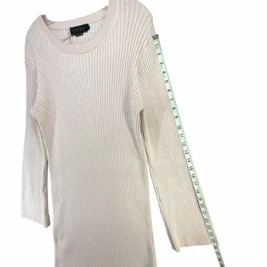 Hatch Lydia Sweater Dress Women 4 Pink Rib Knit Bump Friendly Feminine Maternity thumbnail 10