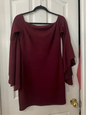 Windsor Elegant Burgundy Dress thumbnail 1