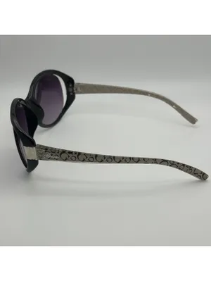 Guess Women's Black Oversized Sunglasses with Patterned Arms thumbnail 4