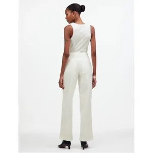 Madewell Emmett Wide Leg Corduroy‎ Pants Winter White Women's Size 25 thumbnail 4