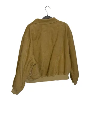 ✨🤎 Lioness Cou Cou Corduroy Bomber Jacket Size‎ L Oversized Cropped Zip 🤎✨ thumbnail 4