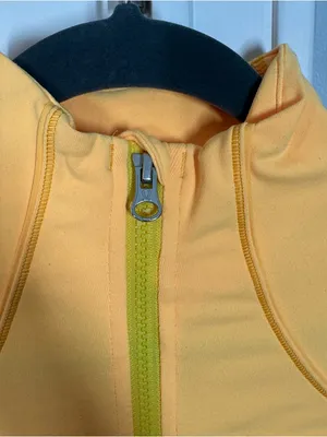 Lululemon Y2K size 4 define jacket mango yellow orange color trendy‎ spring cute thumbnail 3