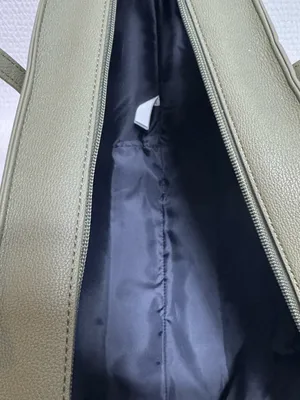 Tommy Hilfiger Olive Green Leather Tote Bag thumbnail 7