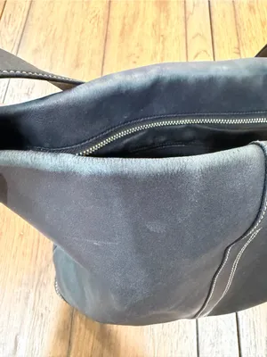 Coach Black Leather Shoulder Bag with Silver Hardware thumbnail 7