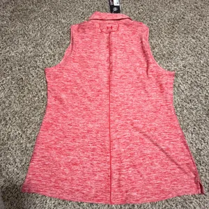 Under Armour Ole Miss Rebels HeatGear Sleeveless Polo Red Heathered Womens XL thumbnail 4