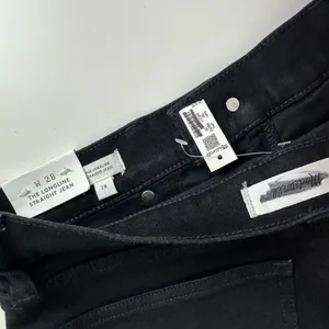Madewell The Longline Straight Jean Black Frost Comfort Stretch Denim US 28 NWT thumbnail 11