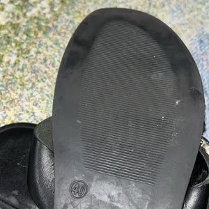 Don Uorri Size 40 Black Leather Sandals thumbnail 8