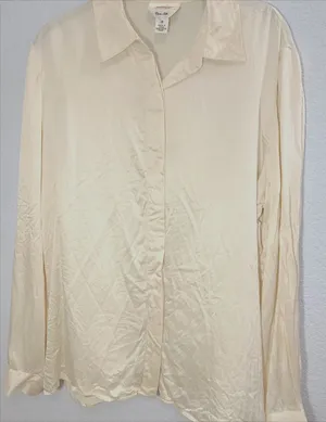 Talbots Pure Silk Button Down Blouse thumbnail 3