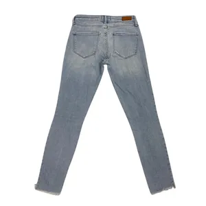 Abercrombie & Fitch Blue Denim Low Rise Distressed Harper Ankle Jeans Size 24/00 thumbnail 5