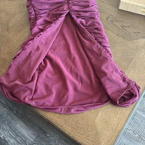 House of CB SAPPHIRE WINE GATHERED MAXI DRESS, Size Small, $239 thumbnail 15