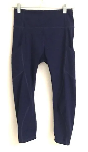 ‎Guess navy cropped leggings S thumbnail 1