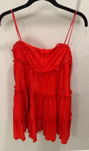 Lucy in the sky mini dress red thumbnail 1
