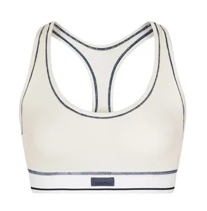 SKIMS Cotton Rib Racerback Bralette Marble  thumbnail 1
