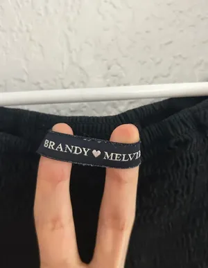 Brandy Melville Charlene Black Off The Shoulder Top thumbnail 4